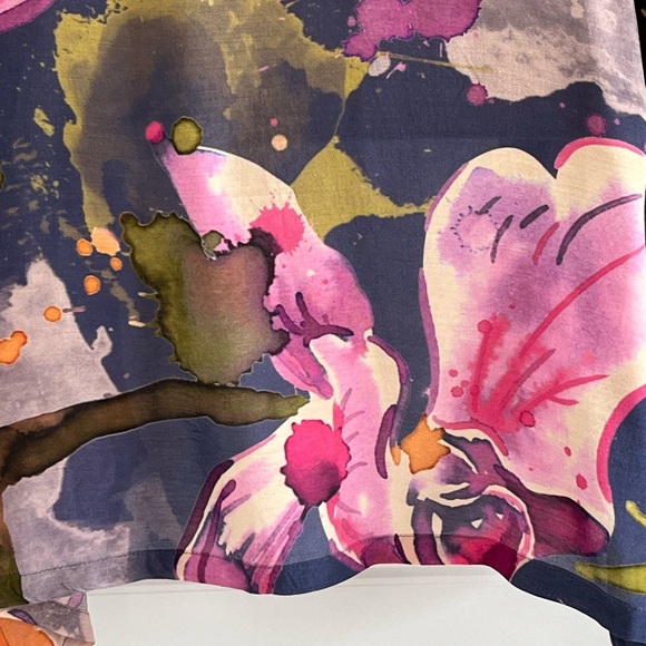 Powder Orchid and Iris Kimono Jacket Cover Up Bohemian Artsy One Size NWT - Picture 9 of 15